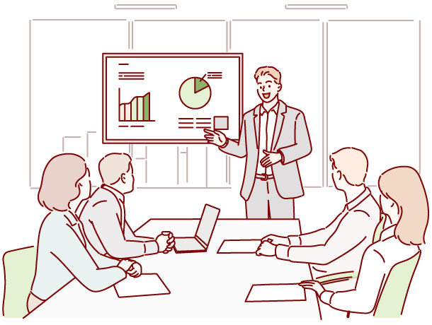 Technologists Meeting and Discussing